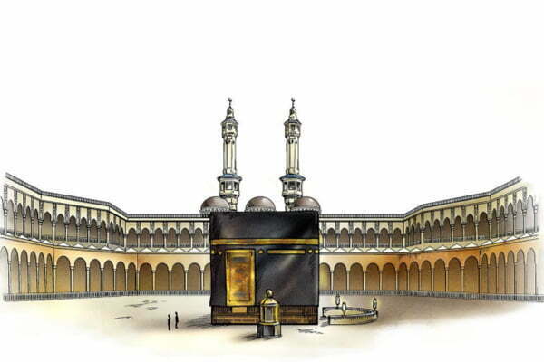 Tapis de prière islam scène Kaaba • Mon Coin Prière